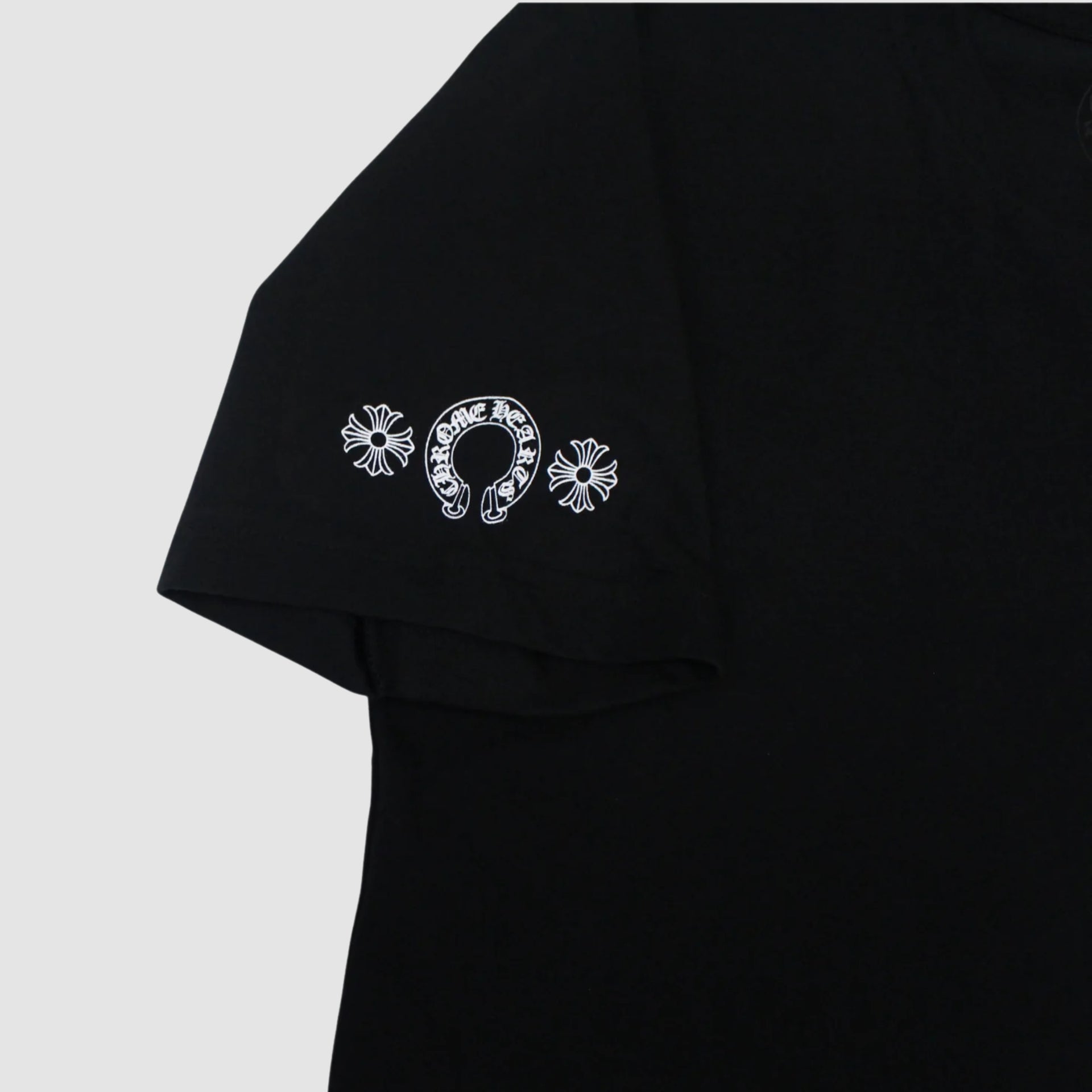 Chrome Hearts Multicolor Cross Scroll Short Sleeve T Shirt Black